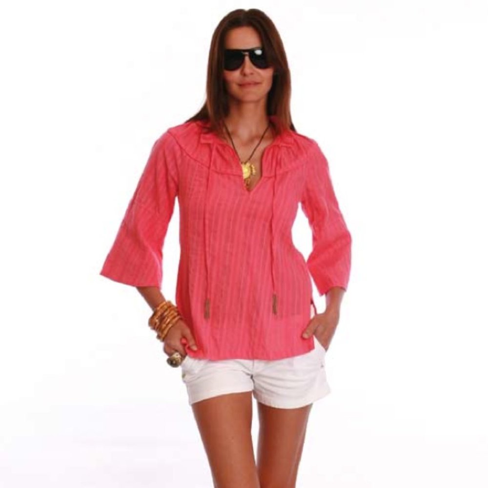 Ruffled Yoke Tunic